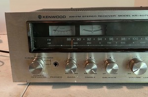 lot 239 image: Kenwood AMFM KR-4070 Stereo Receiver Tuner Amplifier