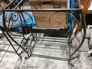 lot 22 image: TABLE STANDS, NO TOPS