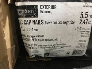 lot 39 image: GRIP RITE PLASTIC CAP NAILS