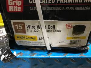 lot 42 image: GRIP RITE COLLATED FRAMING NAILS
