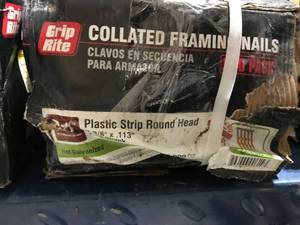 lot 70 image: GRIP RITE COLLATED FRAMING NAILS