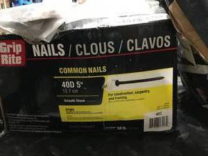 lot 76 image: GRIP RITE COMMON NAILS