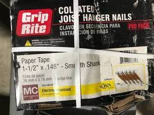 lot 78 image: GRIP RITE COLLATED JOIST HANGER NAILS