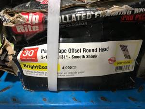 lot 86 image: PAPERTAPE OFF SET ROUND HEAD NAILS