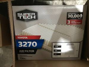 lot 106 image: SUPER TECH AIR FILTER