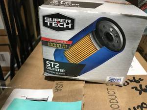 lot 112 image: SUPER TECH OIL FILTER