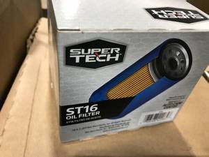 lot 116 image: SUPER TECH OIL FILTER