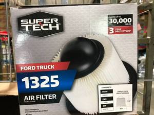 lot 122 image: SUPER TECH AIR FILTER