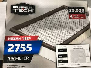 lot 124 image: SUPER TECH AIR FILTER