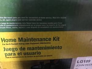 lot 149 image: JOHN DEERE HOME MAINTENANCE KIT