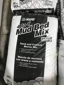 lot 198 image: MAPEI 4 TO 1 MUD BED MIX