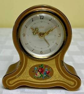 lot 15 image: Vintage Emes German Musical Alarm Clock 4 x 4