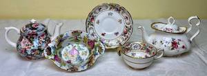 lot 84 image: English Teapots and Teacup Collection