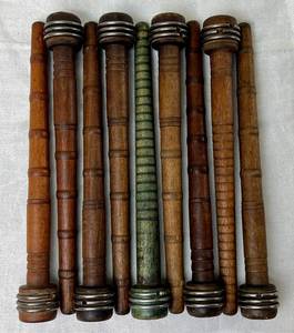 lot 87 image: Antique Textile SpindlesTextile Bobbins
