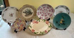 lot 75 image: Porcelain Collection  -Lenox Plate, Francisan, Erphila Chintz Plate, Gs Zell Baden Plate, Johann Haviland Ross Plate and more