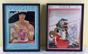 lot 113 image: Vogue Art Prints - March 15 1921 and August 1 1926