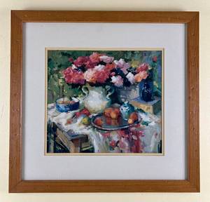lot 123 image: Ovanes Berberian Garden Variety Print 23.5 W x 22.5 H