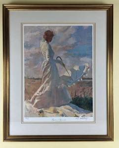 lot 115 image: Coby Whitmore Girl on a Savannah signed and numbered print 871200