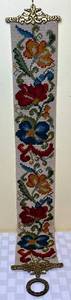 lot 97 image: Large Vintage Wall Hanging  Embroidered Floral Tapestry