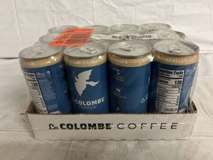 lot 26 image: 12 Cans of LaColombe Oatmilk Vailla Latte Coffee