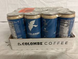 lot 28 image: 12 Cans of LaColombe Oatmilk Vailla Latte Coffee