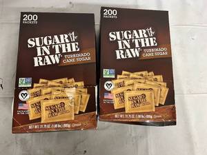 lot 78 image: 2 x 200ct Boxes of Sugar In The Raw Packets