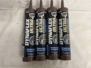 lot 144 image: 4 Bottles of Dap Synaflex Ultra Window, Door, Siding & Trim