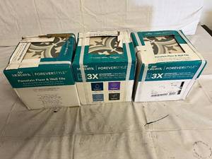 lot 172 image: 3 Boxes of Mohawk Forever Style Porcelain Floor & Wall Tile