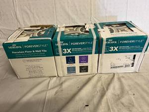 lot 179 image: 3 Boxes of Mohawk Forever Style Porcelain Floor & Wall Tile