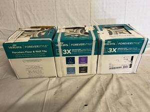 lot 181 image: 3 Boxes of Mohawk Forever Style Porcelain Floor & Wall Tile