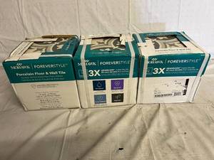 lot 183 image: 3 Boxes of Mohawk Forever Style Porcelain Floor & Wall Tile