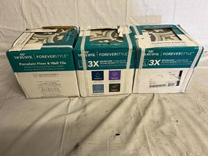 lot 189 image: 3 Boxes of Mohawk Forever Style Porcelain Floor & Wall Tile