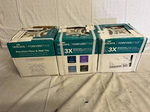 lot 192 image: 3 Boxes of Mohawk Forever Style Porcelain Floor & Wall Tile