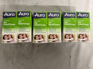 lot 109 image: 3 x 4 Packs of Auro Ear Relief Drops