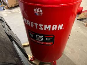 lot 1 image: Craftsman 80 Gallon Air Compressor