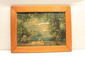 lot 4 image: R. Atkinson Fox Lady with Parrot