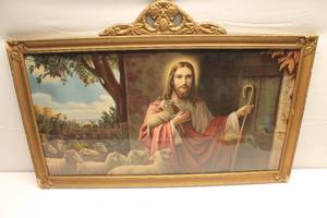 lot 13 image: Jesus The Good Shepherd Art Print