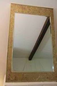 lot 1A-76 image: Exquisite Chinoiserie Crane Motif Asian Vertical Mirror