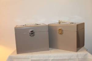 lot 79 image: Set of 2 Metal File Boxes