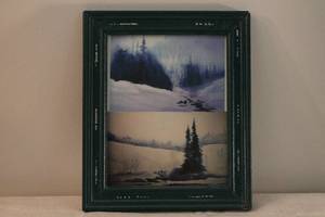 lot 1A-80 image: Winter Solstice Watercolor by MN Artist Ted Johnson