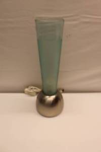 lot 1-134 image: Post-modern Italian cone lamp with silver stainless steel base