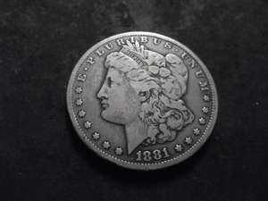 1881 CC  Morgan Silver Dollar