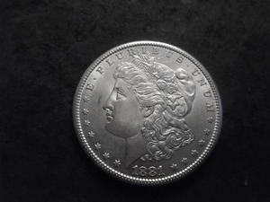 1881 S  Morgan Silver Dollar