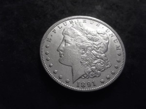 1891 CC  Morgan Silver Dollar