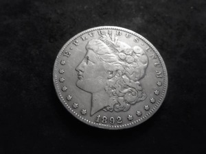 1892 Morgan Silver Dollar