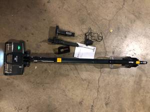 lot 23 image: Shark Pet Pro Bagless Cordless Washable Filter Stick Vacuum for Multisurface, Carpet & HardwoodWood Laminate Surfaces in Blue Customer  Returns See Pictures