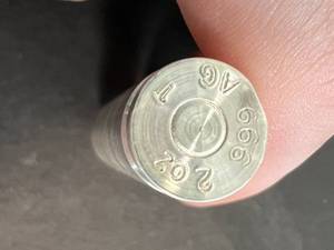 2 TROY OZ .999 FINE SILVER BULLET