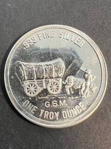 1 TROY OZ .999 FINE SILVER GOLDEN STATE MINT ROUND