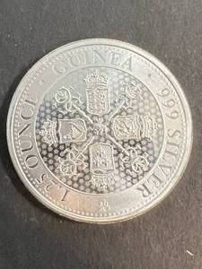 1.25 TROY OZ .999 FINE SILVER GUINEA ROUND