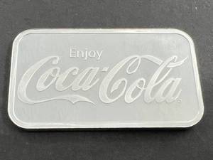 1 TROY OZ .999 FINE SILVER COCA COLA BAR